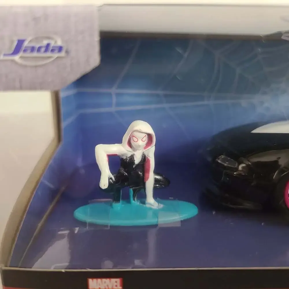 Spiderman Ghost Spider Figure 1990 Mazda Miata Diecast 1:32 Model Car